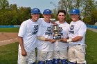 Baseball vs Babson  Wheaton College Baseball players celebrate their victory over Babson to win the NEWMAC Championship for the third year in a row. - (Photo by Keith Nordstrom) : Wheaton, baseball, NEWMAC